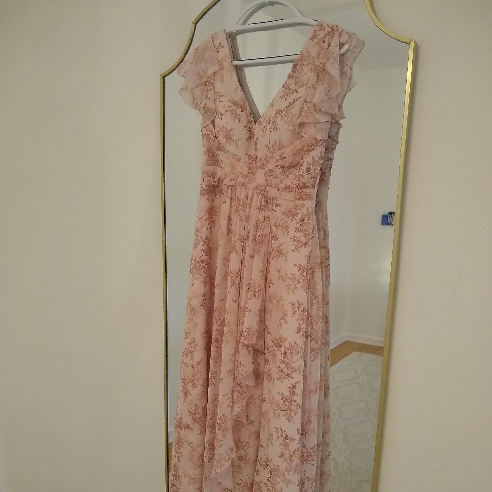 Pink Fern Bridesmaid Dress